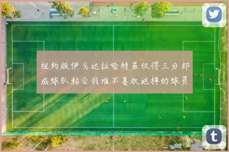 纽约版伊戈达拉哈特虽仅得三分却成球队粘合剂谁不喜欢这样的球员